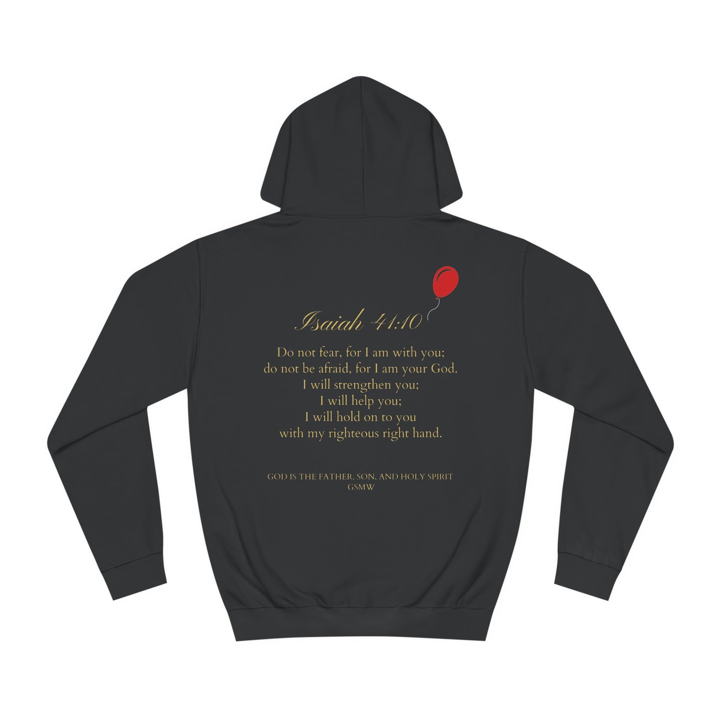 Isaiah 41:10 Black Hoodie